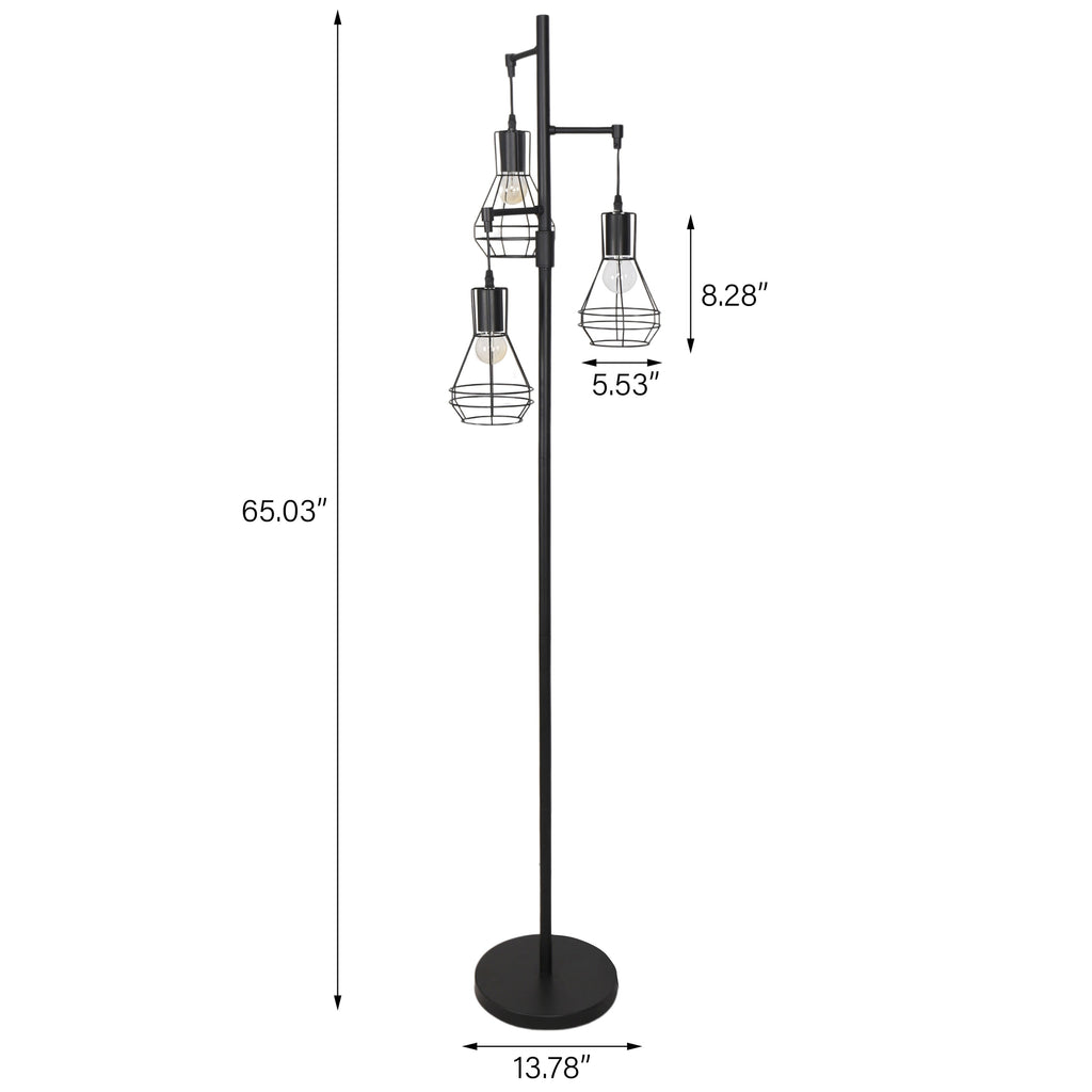 Lampadaire industriel de ferme, lampe haute sur pied pour arbre