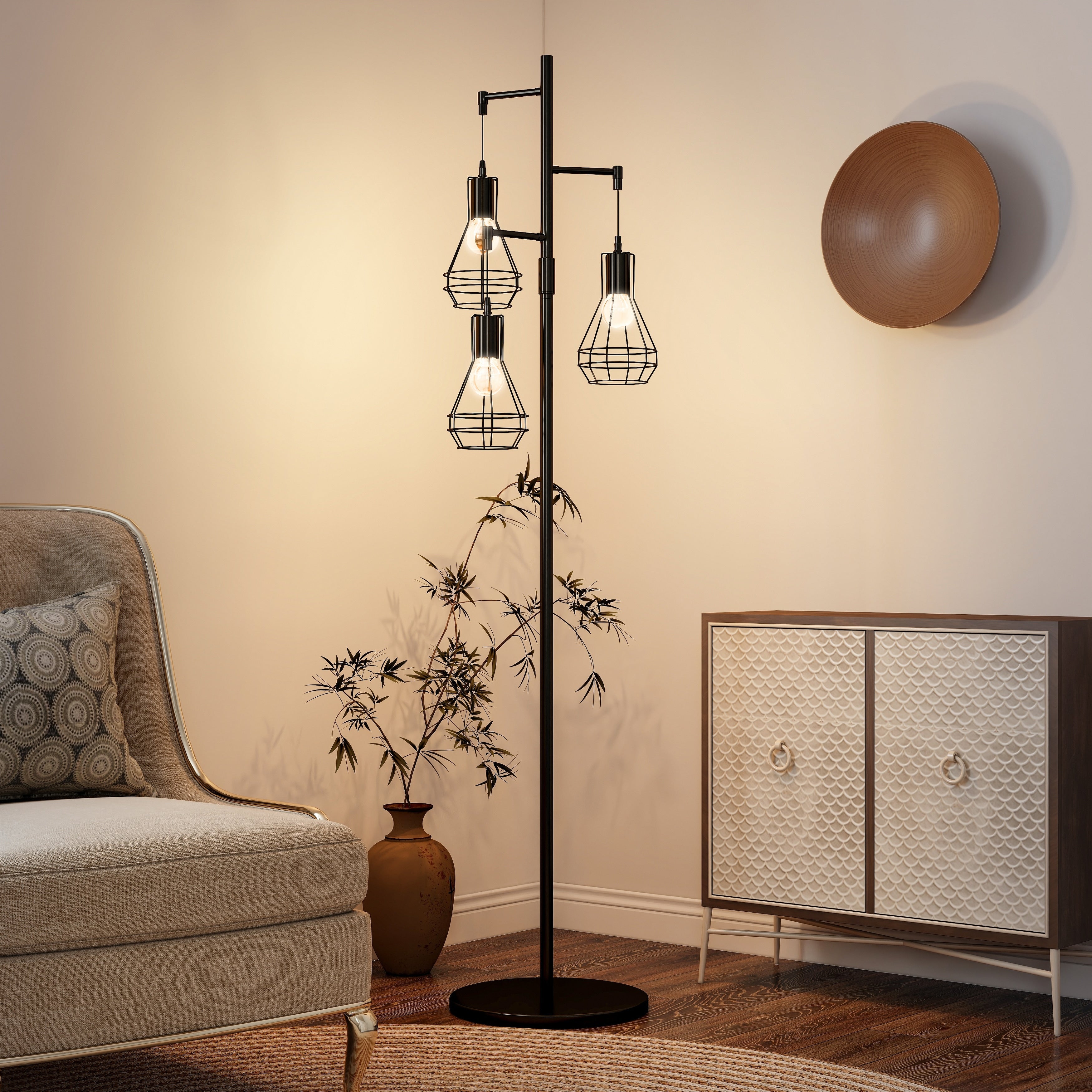 Lampadaire industriel de ferme, lampe haute sur pied pour arbre