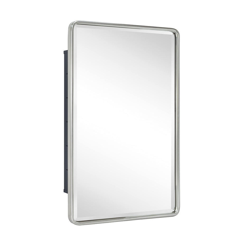Armoires à pharmacie encastrées en métal avec miroir, style ferme, TEHOME