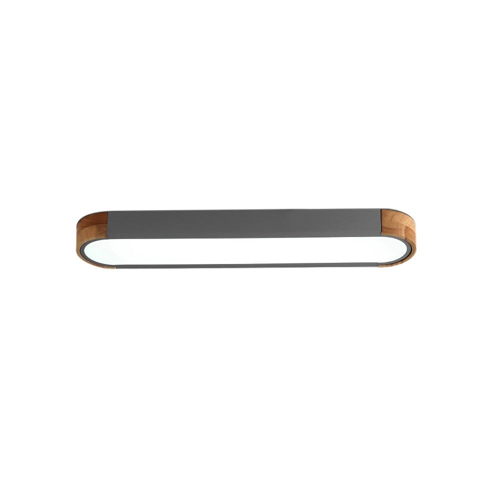 Plafonnier LED ovale à intensité variable Farmhouse Wood - 37 3000 K/6000 K