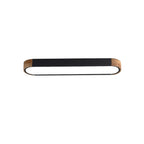 Plafonnier LED ovale à intensité variable Farmhouse Wood - 37 3000 K/6000 K