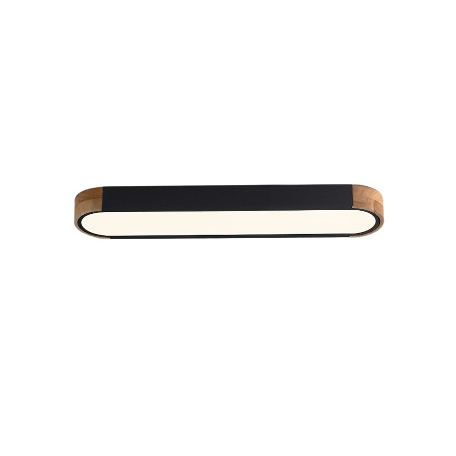 Plafonnier LED ovale à intensité variable Farmhouse Wood - 37 3000 K/6000 K