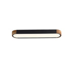 Plafonnier LED ovale à intensité variable Farmhouse Wood - 37 3000 K/6000 K