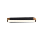 Plafonnier LED ovale à intensité variable Farmhouse Wood - 37 3000 K/6000 K