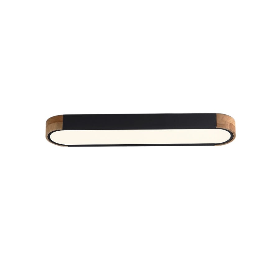 Plafonnier LED ovale à intensité variable Farmhouse Wood - 37 3000 K/6000 K