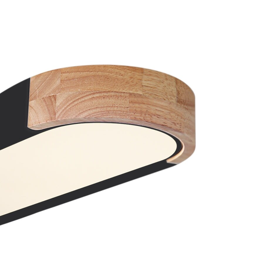 Plafonnier LED ovale à intensité variable Farmhouse Wood - 37 3000 K/6000 K