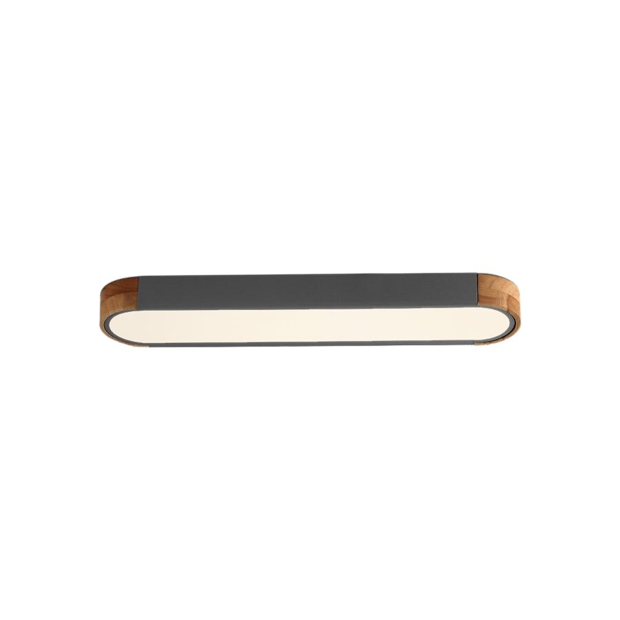 Plafonnier LED ovale à intensité variable Farmhouse Wood - 37 3000 K/6000 K