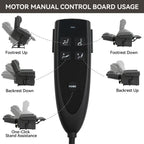 Fauteuil inclinable électrique en similicuir avec double moteur, massage thermique, ports USB et inclinaison infinie pour personnes âgées