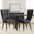 Lot de 2/4 chaises de salle à manger rembourrées en similicuir