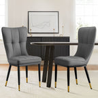 Lot de 2/4 chaises de salle à manger rembourrées en similicuir