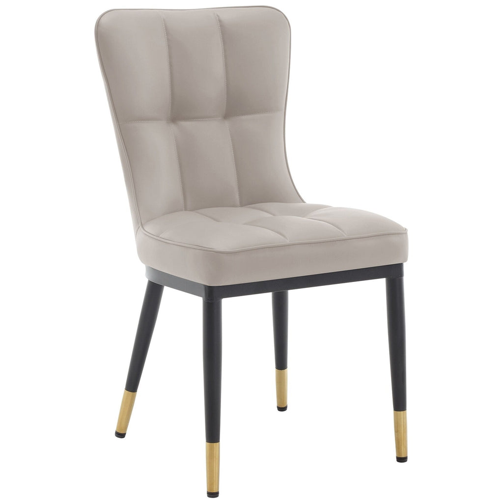 Lot de 2/4 chaises de salle à manger rembourrées en similicuir