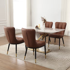 Lot de 2/4 chaises de salle à manger rembourrées en similicuir