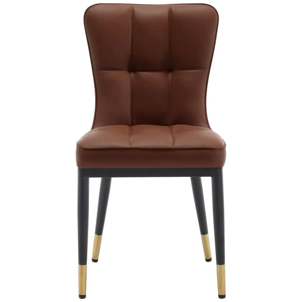 Lot de 2/4 chaises de salle à manger rembourrées en similicuir
