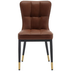 Lot de 2/4 chaises de salle à manger rembourrées en similicuir
