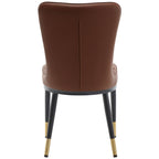 Lot de 2/4 chaises de salle à manger rembourrées en similicuir