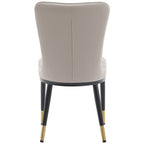 Lot de 2/4 chaises de salle à manger rembourrées en similicuir