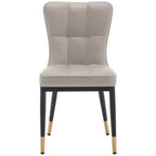 Lot de 2/4 chaises de salle à manger rembourrées en similicuir