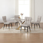 Lot de 2/4 chaises de salle à manger rembourrées en similicuir