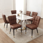 Lot de 2/4 chaises de salle à manger rembourrées en similicuir