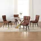 Lot de 2/4 chaises de salle à manger rembourrées en similicuir