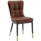 Lot de 2/4 chaises de salle à manger rembourrées en similicuir