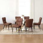 Lot de 2/4 chaises de salle à manger rembourrées en similicuir