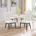 Lot de 2/4 chaises de salle à manger rembourrées en similicuir