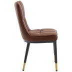 Lot de 2/4 chaises de salle à manger rembourrées en similicuir