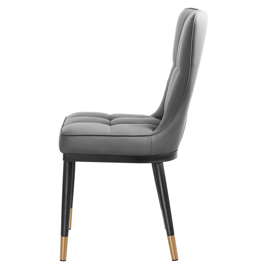 Lot de 2/4 chaises de salle à manger rembourrées en similicuir