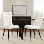 Lot de 2/4 chaises de salle à manger rembourrées en similicuir