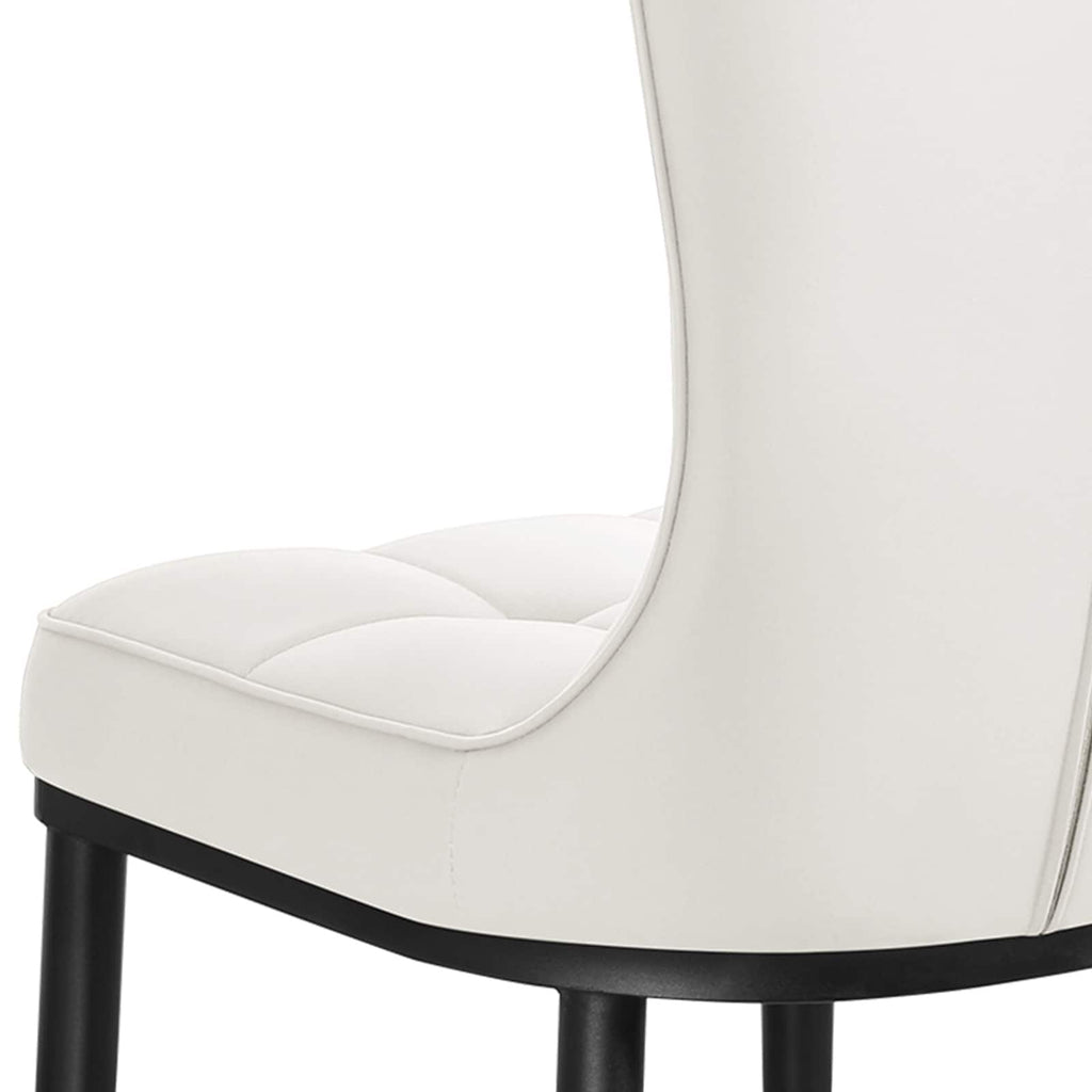 Lot de 2/4 chaises de salle à manger rembourrées en similicuir