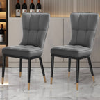 Lot de 2/4 chaises de salle à manger rembourrées en similicuir