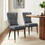 Lot de 2/4 chaises de salle à manger rembourrées en similicuir