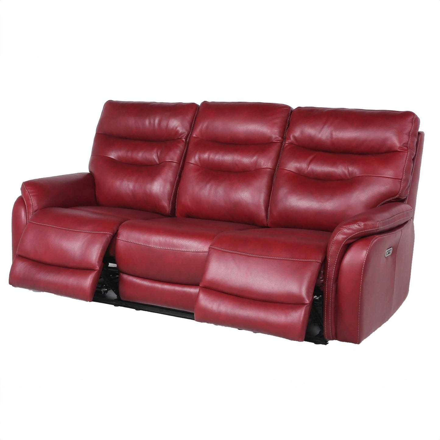 Canapé inclinable électrique rembourré Favara 84, rouge