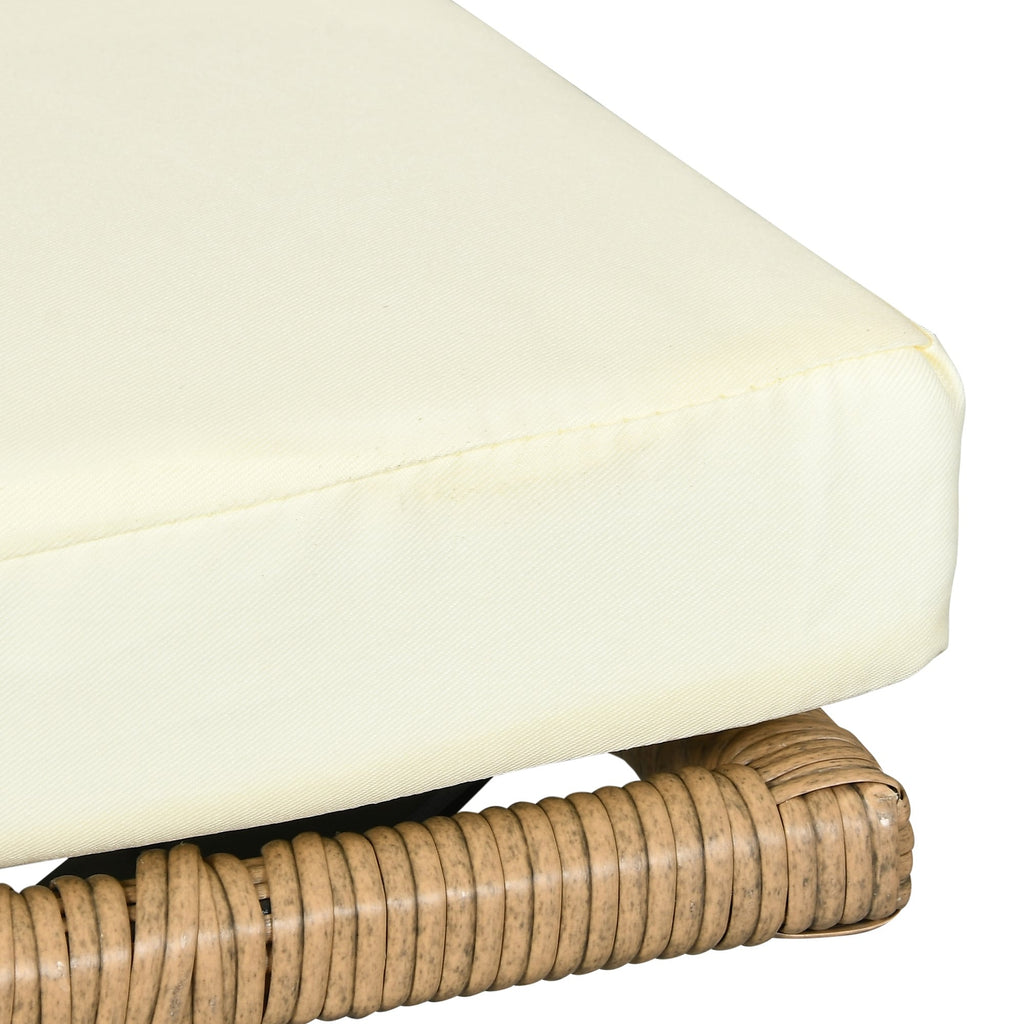 Ensemble de conversation pour patio extérieur Moasis 4 pièces, canapé sectionnel en osier, ensemble de canapé en forme de L avec table basse