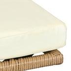 Ensemble de conversation pour patio extérieur Moasis 4 pièces, canapé sectionnel en osier, ensemble de canapé en forme de L avec table basse