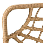 Ensemble de conversation pour patio extérieur Moasis 4 pièces, canapé sectionnel en osier, ensemble de canapé en forme de L avec table basse
