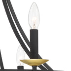 Lustre Fidenza à 12 lumières, style Empire, style ferme moderne, avec roue de chariot et UL - D40'' * H135''