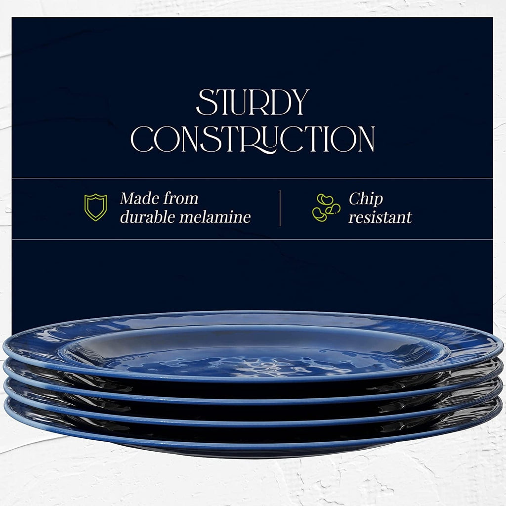 Assiettes à salade légères en mélamine Fifth Avenue, lot de 4 - 28 cm