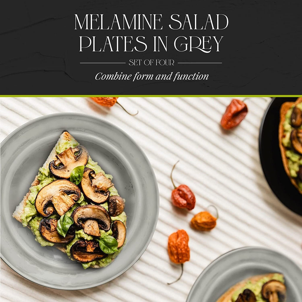 Assiettes à salade légères en mélamine Fifth Avenue, lot de 4 - 28 cm