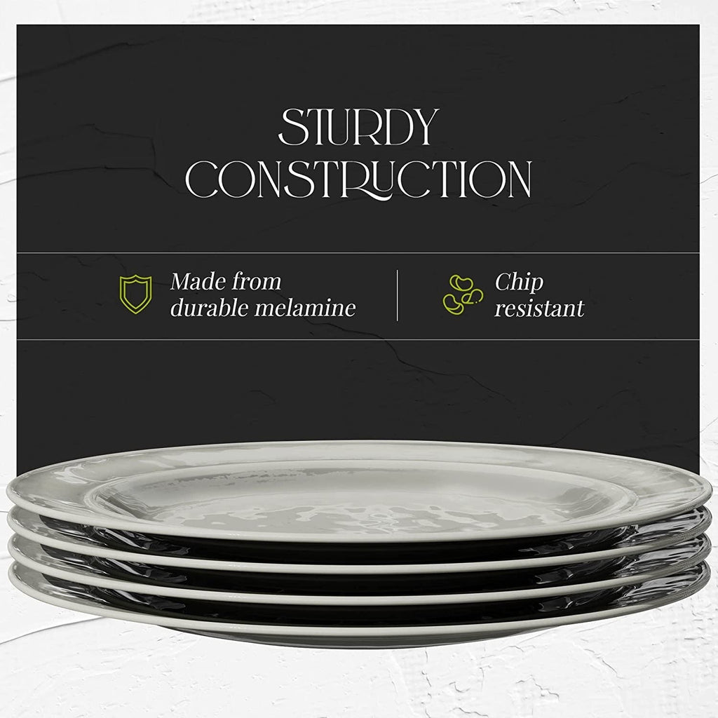 Assiettes à salade légères en mélamine Fifth Avenue, lot de 4 - 28 cm