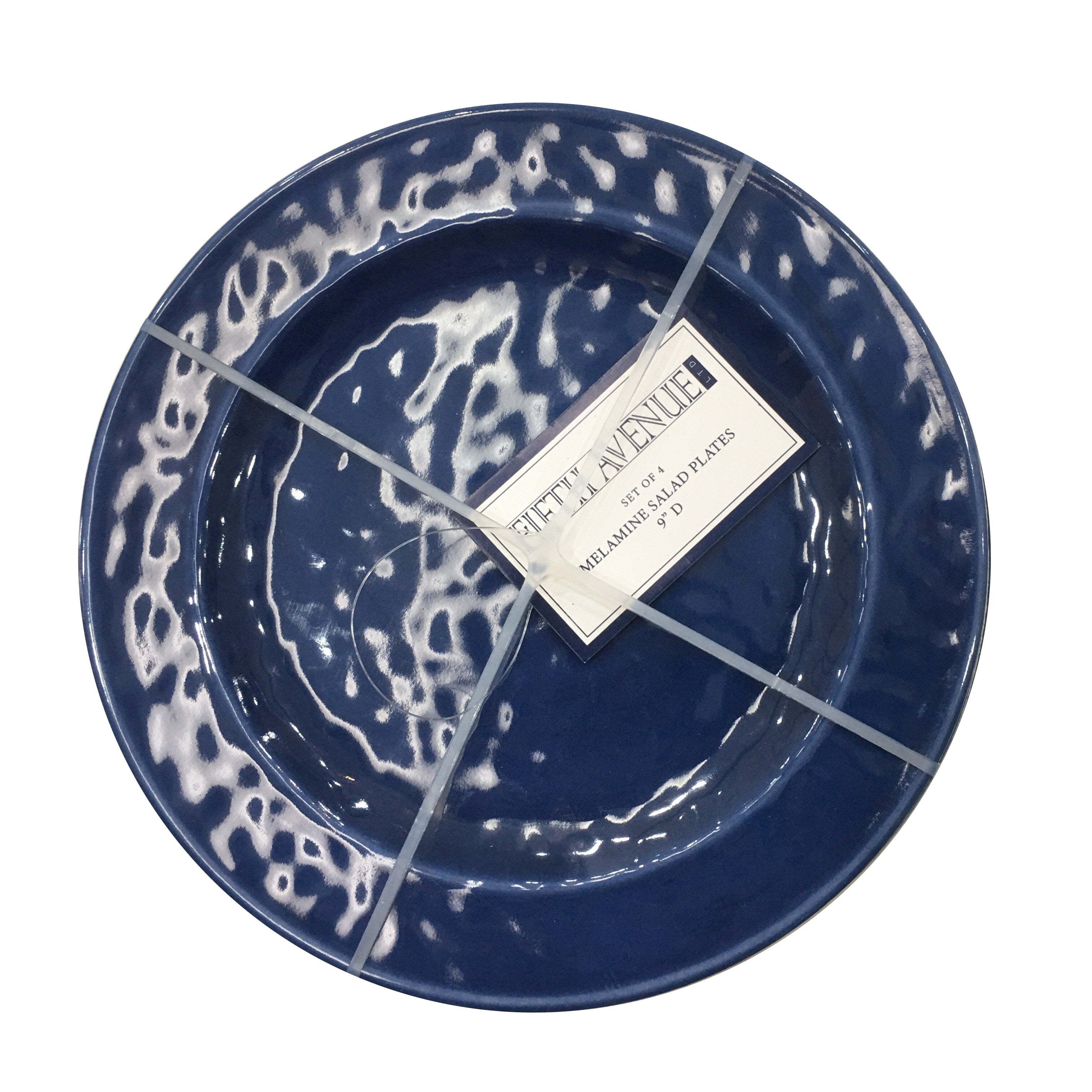 Assiettes à salade légères en mélamine Fifth Avenue, lot de 4 - 28 cm