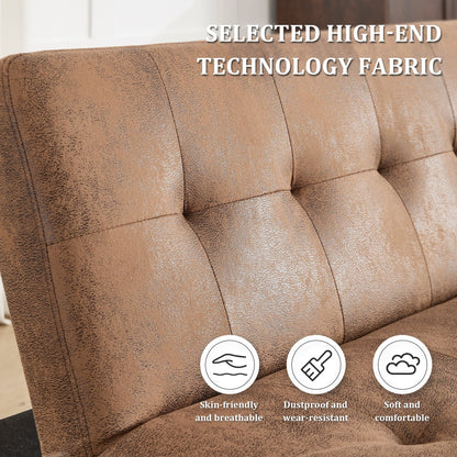 Canapé-lit pliable et tendance, dossier en flanelle haut de gamme, canapé inclinable et futon réglable, canapé moderne et tendance avec port de chargement