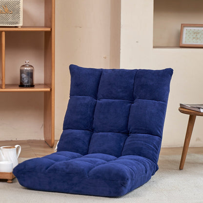 Chaise longue pliante pour salon et chambre à coucher, 5 positions d'inclinaison, canapé de loisirs pliable réglable, canapé de jeu vidéo