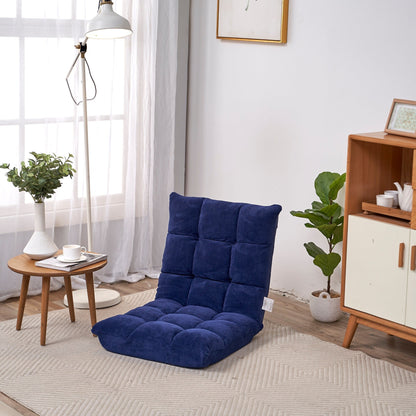 Chaise longue pliante pour salon et chambre à coucher, 5 positions d'inclinaison, canapé de loisirs pliable réglable, canapé de jeu vidéo