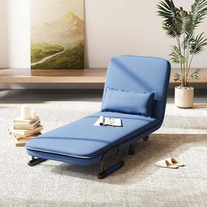Fauteuil-lit pliant convertible avec dossier réglable