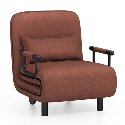 Fauteuil-lit pliant convertible avec dossier réglable