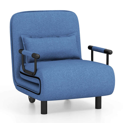 Fauteuil-lit pliant convertible avec dossier réglable