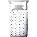 Parure de draps Fortnite Neon Stripe pour enfants 100 % microfibre