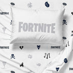 Parure de draps Fortnite Neon Stripe pour enfants 100 % microfibre